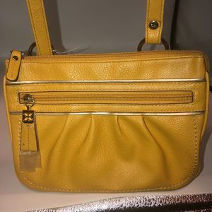 Relic mustard color yellow shoulder cross body bag purse